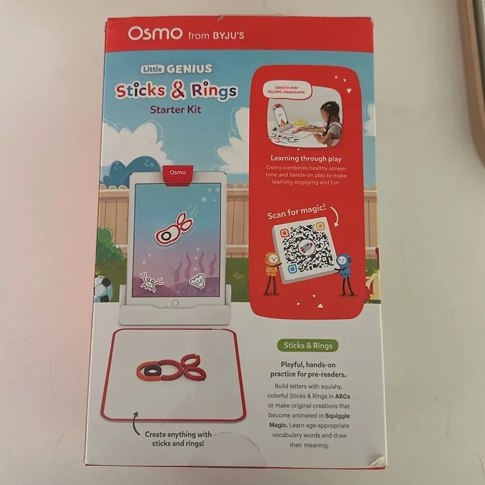 Osmo Little Genius Sticks and Rings Starter Kit with Base and Reflector